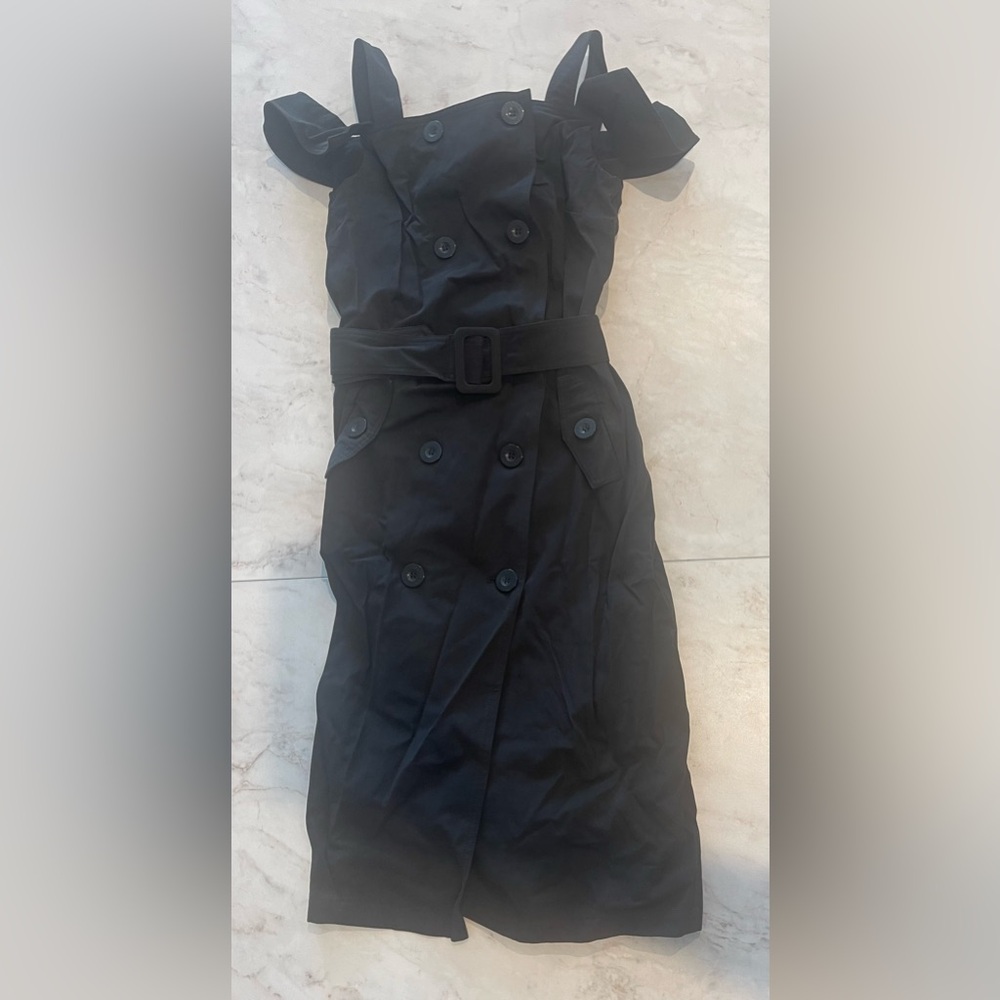 NWT Black Utility Cargo Women’s Dress with Buttons